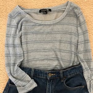Striped knit top